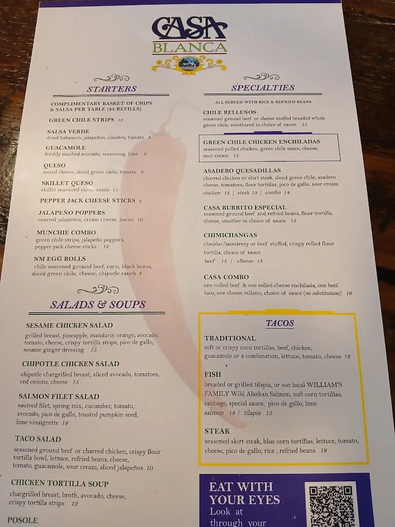 Menu_Casa Blanca_Ruidoso, NM_image_old_3