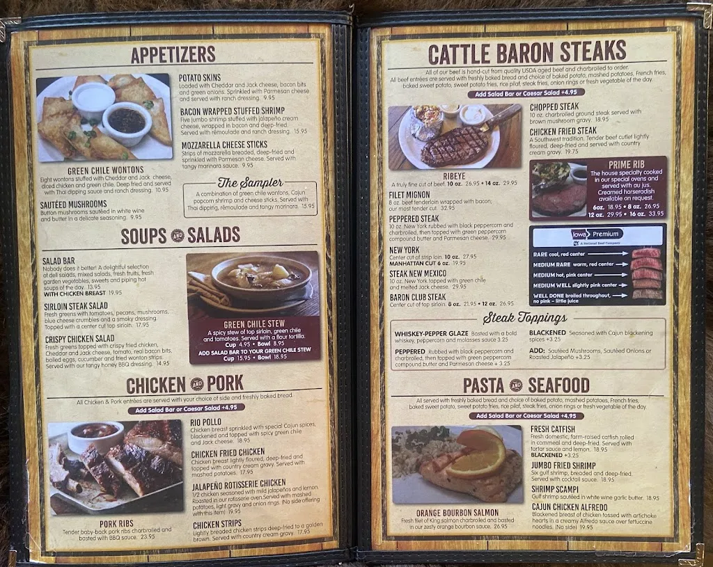 Menu_Cattle Baron_Ruidoso, NM_image_old_1