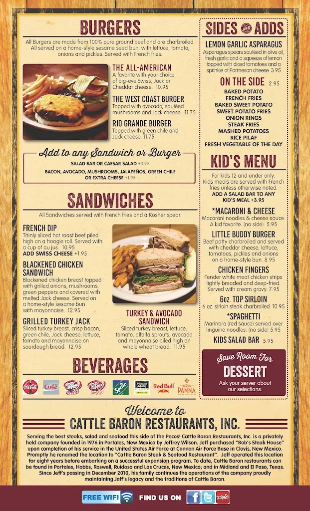Menu_Cattle Baron_Ruidoso, NM_image_old_2