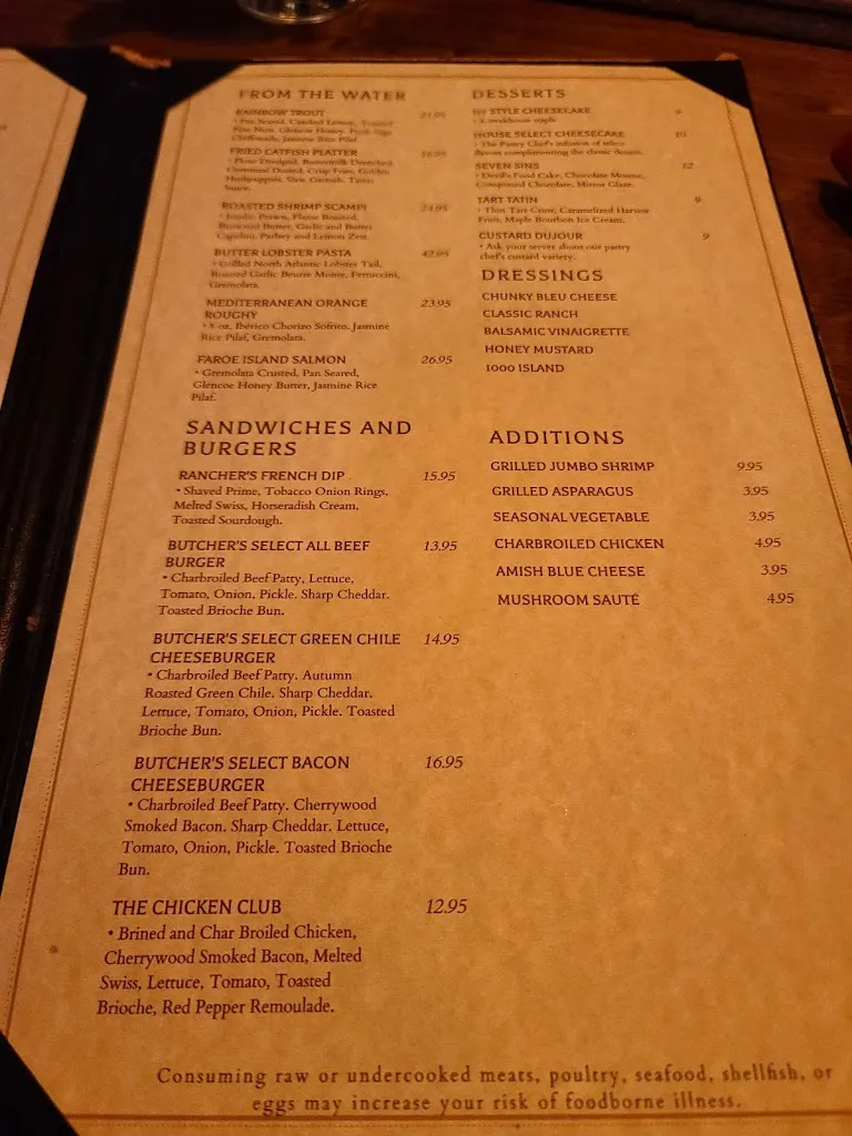 Menu_The Ranchers Steak and Seafood Restaraunt_Ruidoso, NM_image_old_3