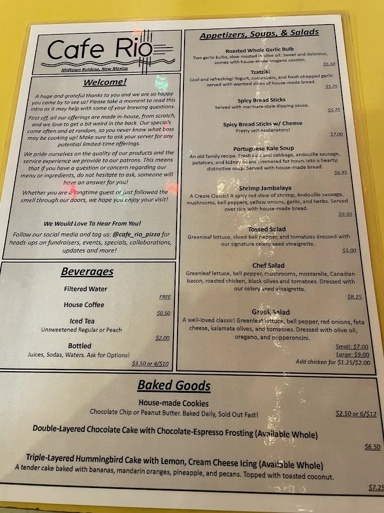 Menu_Cafe Rio Pizza_Ruidoso, NM_image_old_2