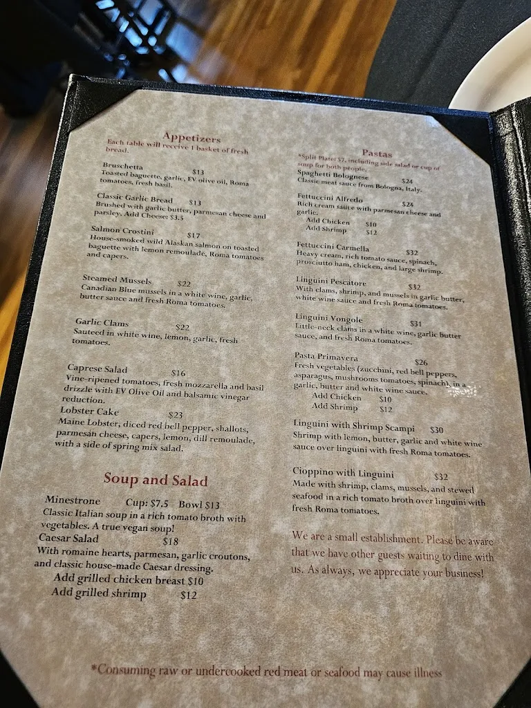 Menu_Michael J's Italian-American Restaurant_Ruidoso, NM_image_old_2