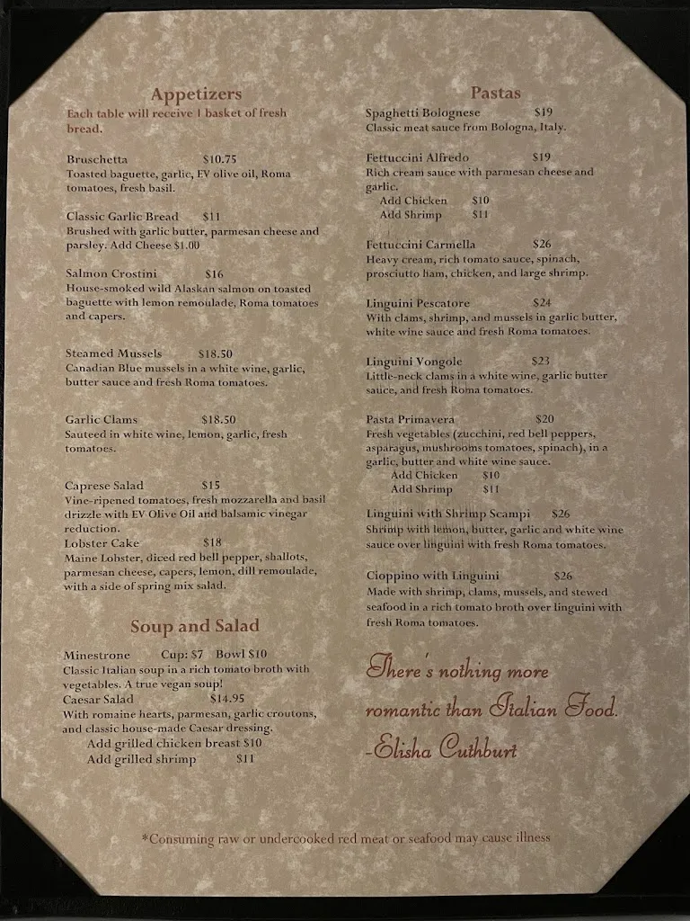 Menu_Michael J's Italian-American Restaurant_Ruidoso, NM_image_old_3