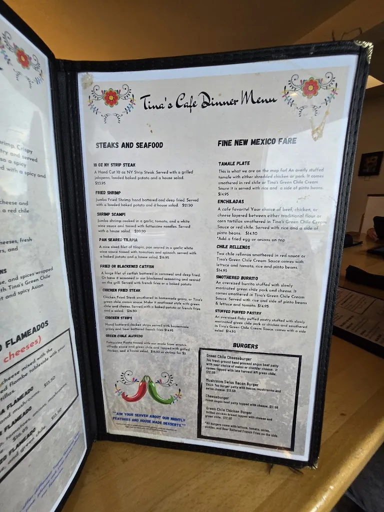 Menu_Tina's Cafe_Ruidoso, NM_image_old_2
