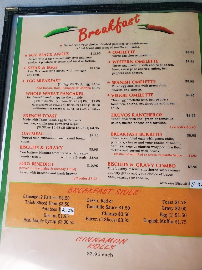 Menu_Pena's Place_Ruidoso, NM_image_old_2
