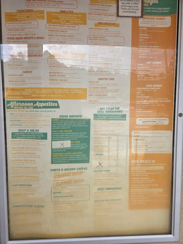 Menu_The Cornerstone Bakery & Cafe_Ruidoso, NM_image_old_2