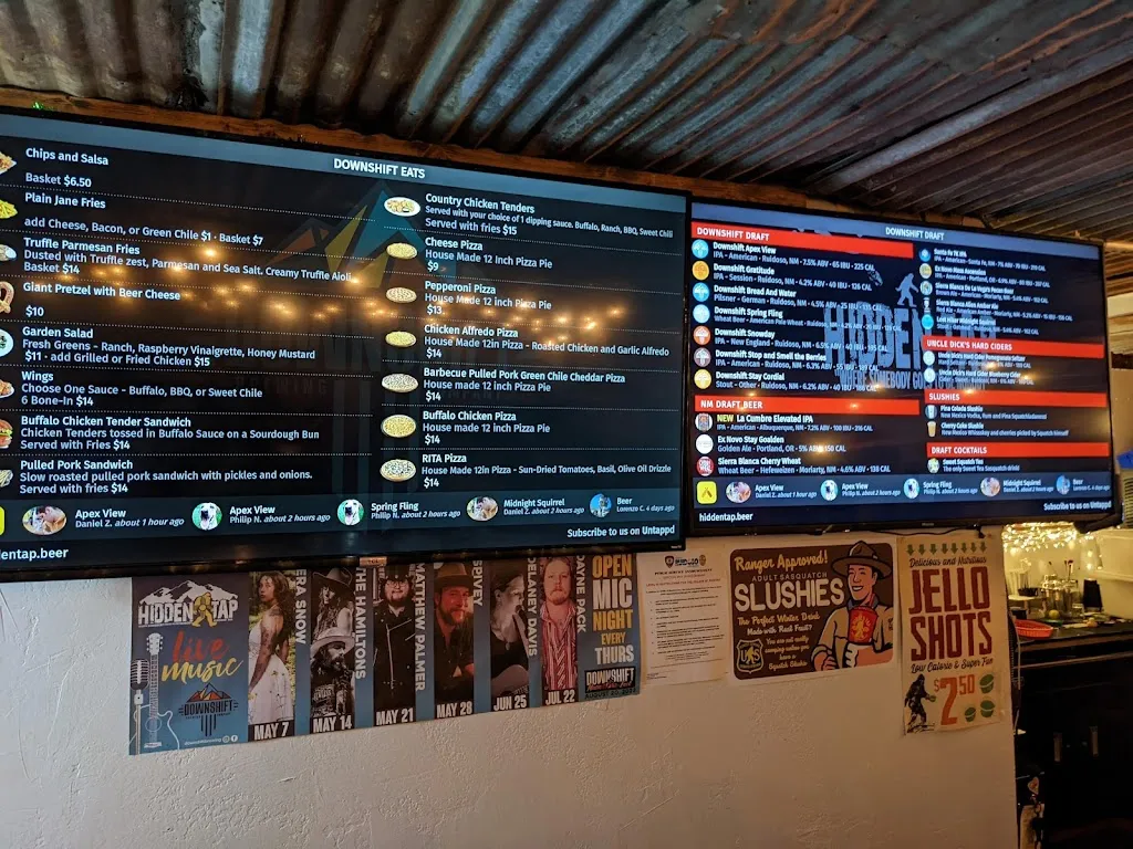 Menu_Downshift Brewing Company (Hidden Tap)_Ruidoso, NM_image_old_3