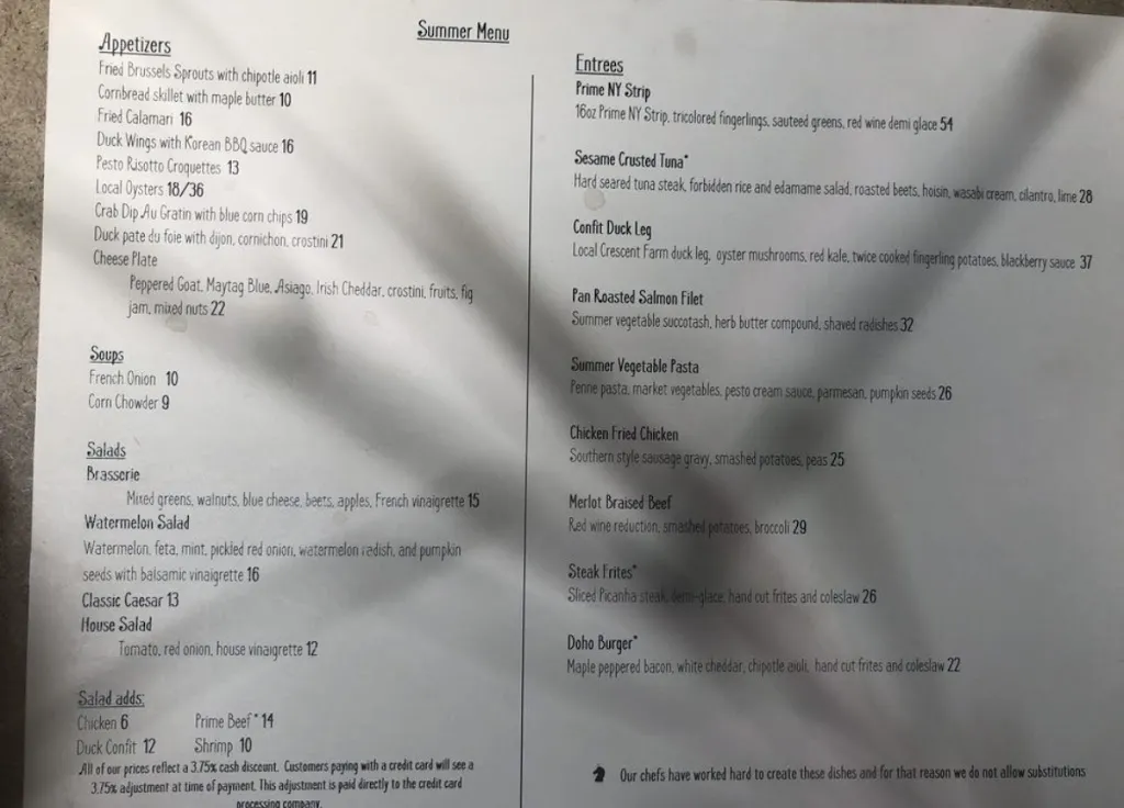 Menu_Dark Horse Restaurant_Riverhead, NY_image_old_2