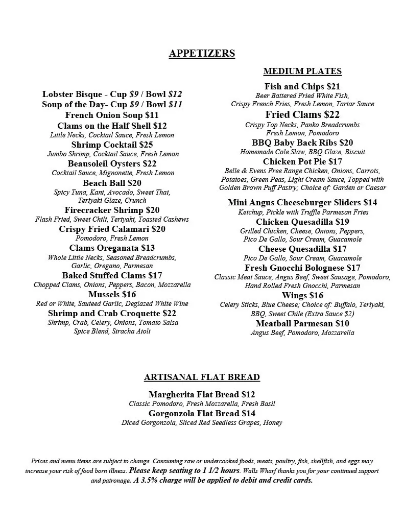 Menu_Wall's Wharf_Bayville, NY_image_old_2