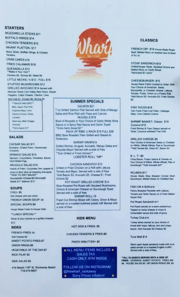 Menu_The Wharf_Rockaway Park, NY_image_old_3