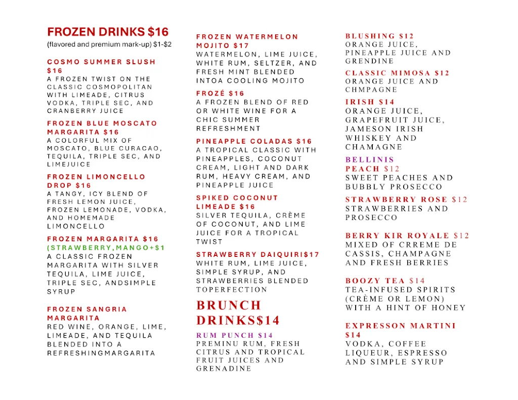 Menu_Rhythms On The Rocks_Far Rockaway, NY_image_old_1