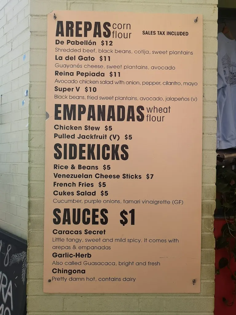 Menu_Caracas Arepa Bar (summer only)_Rockaway Park, NY_image_old_3