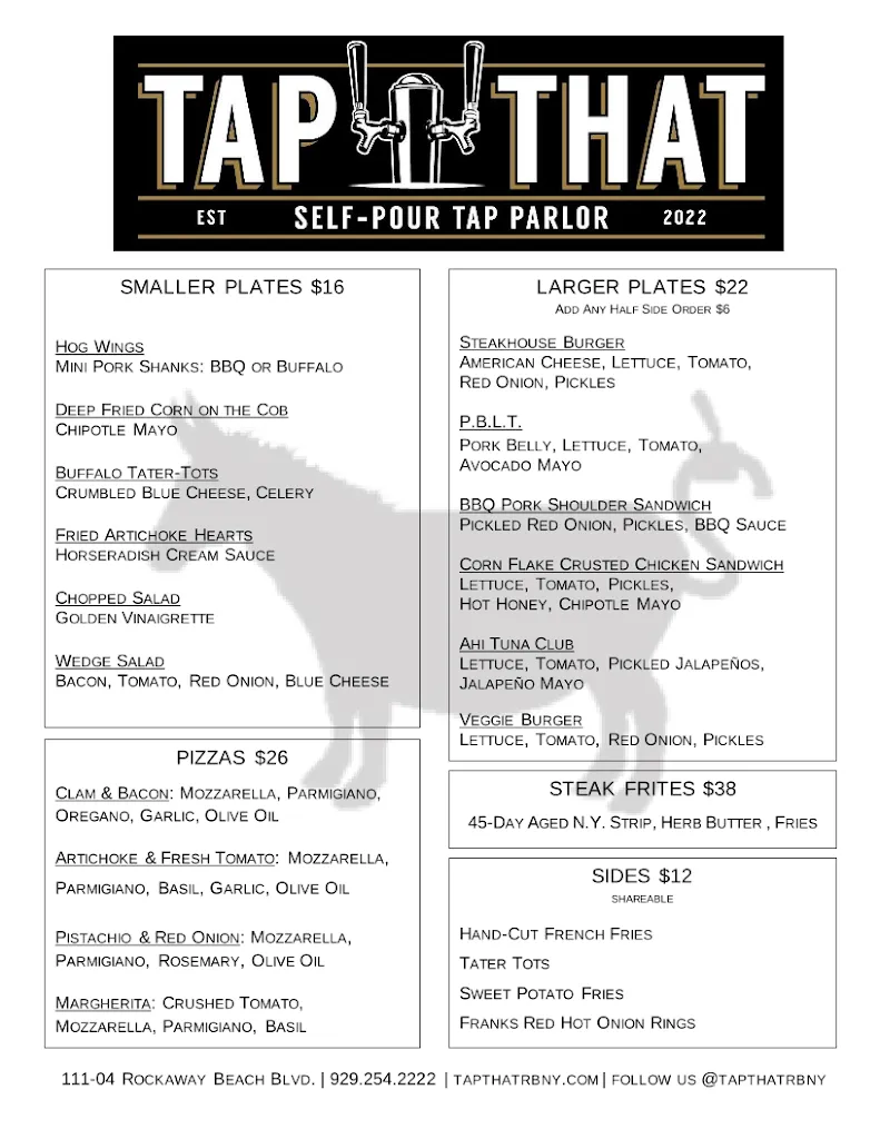 Menu_Tap That_Rockaway Park, NY_image_old_1