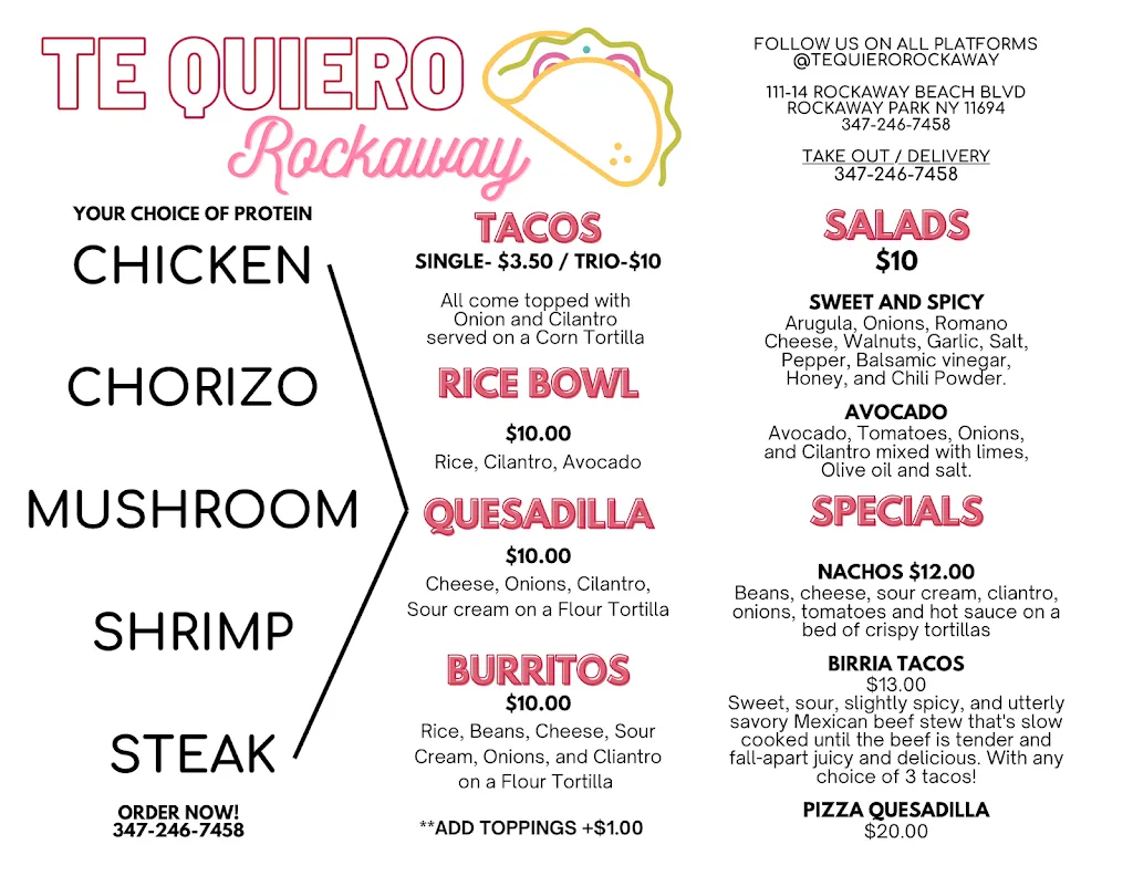 Menu_Te Quiero_Rockaway Park, NY_image_old_1