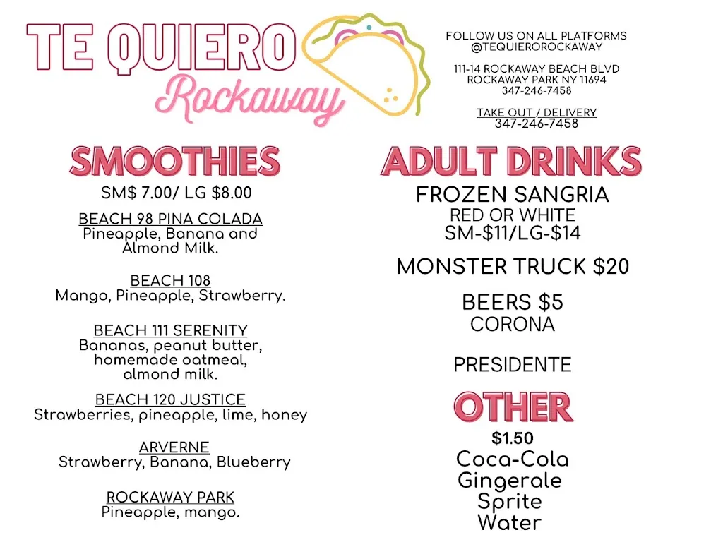 Menu_Te Quiero_Rockaway Park, NY_image_old_2
