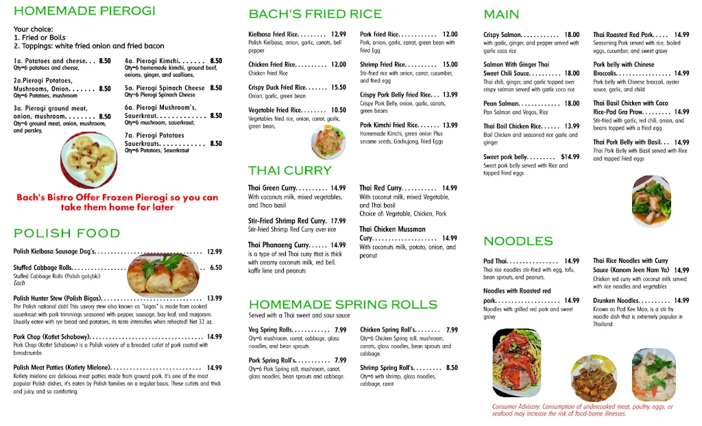 Menu_Bach's Bistro_Blauvelt, NY_image_old_1