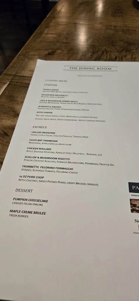 Menu_The Dining Room_Blauvelt, NY_image_old_1