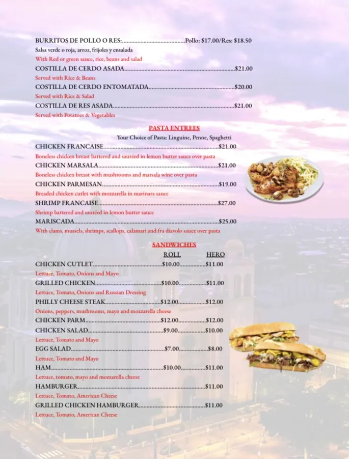 Menu_Sillon centroamericano_Blauvelt, NY_image_old_1