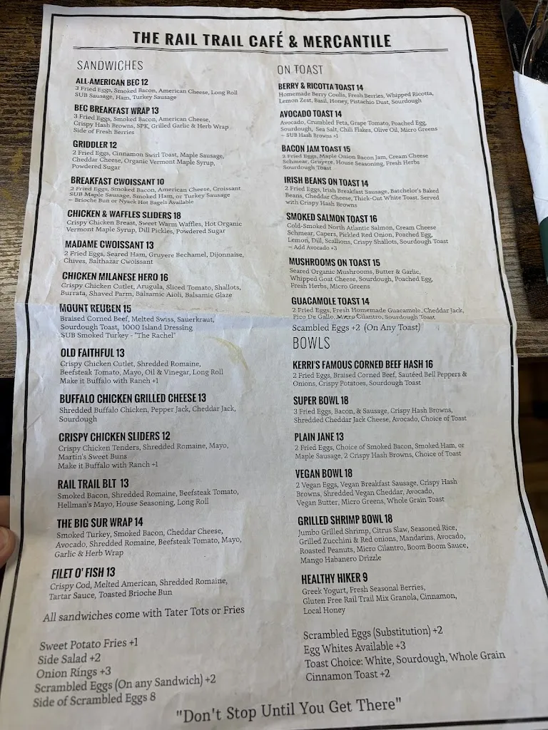 Menu_The Rail Trail Cafe & Mercantile_Blauvelt, NY_image_old_1