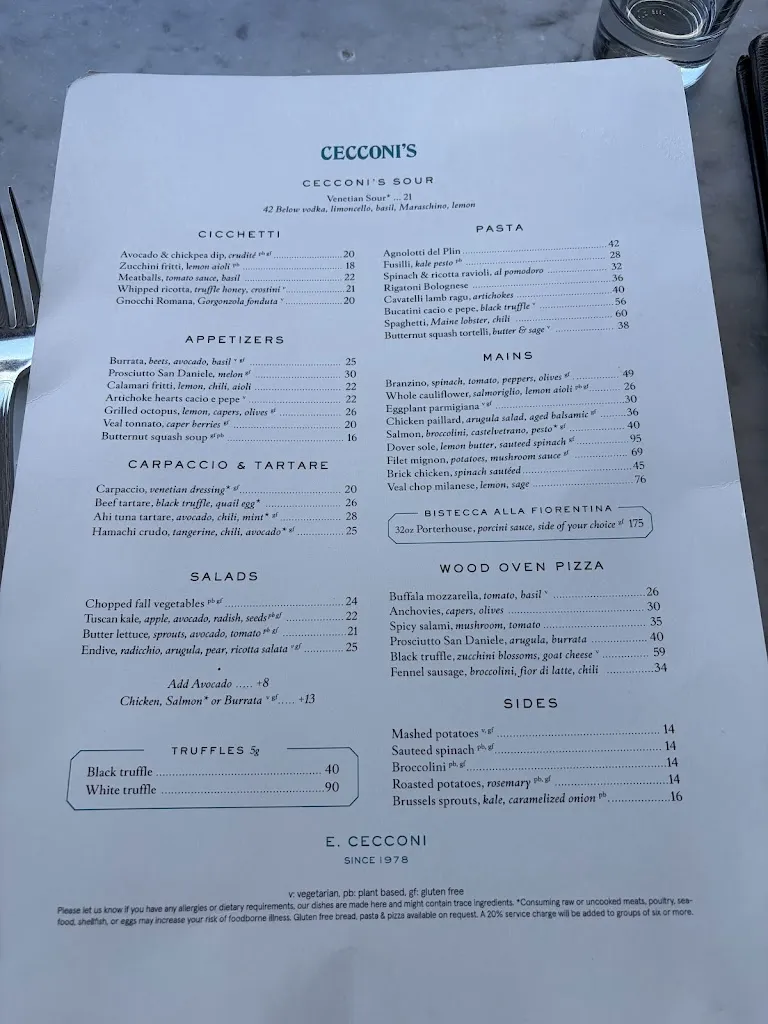 Menu_Cecconi's_Brooklyn, NY_image_old_3