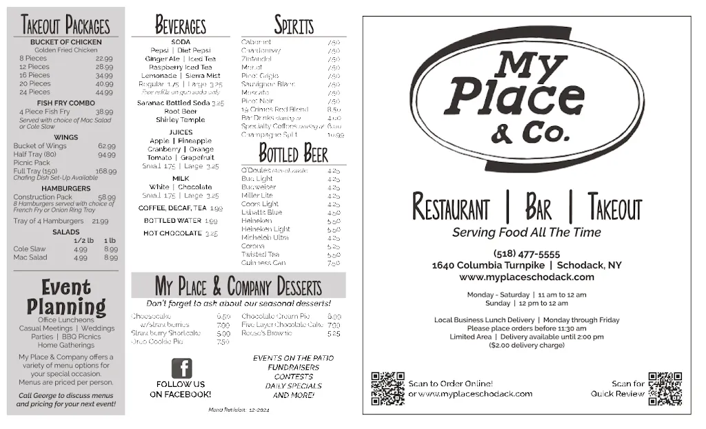 Menu_My Place & Co., Schodack_Castleton-On-Hudson, NY_image_old_2