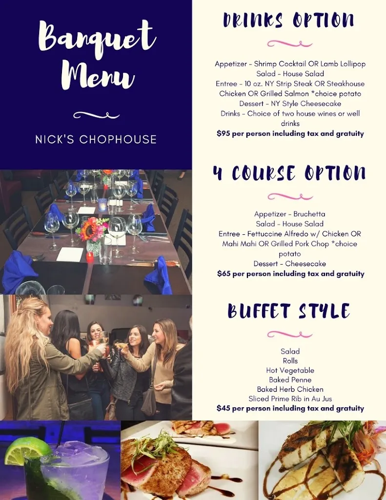 Menu_Nick's Chophouse_Canandaigua, NY_image_old_1