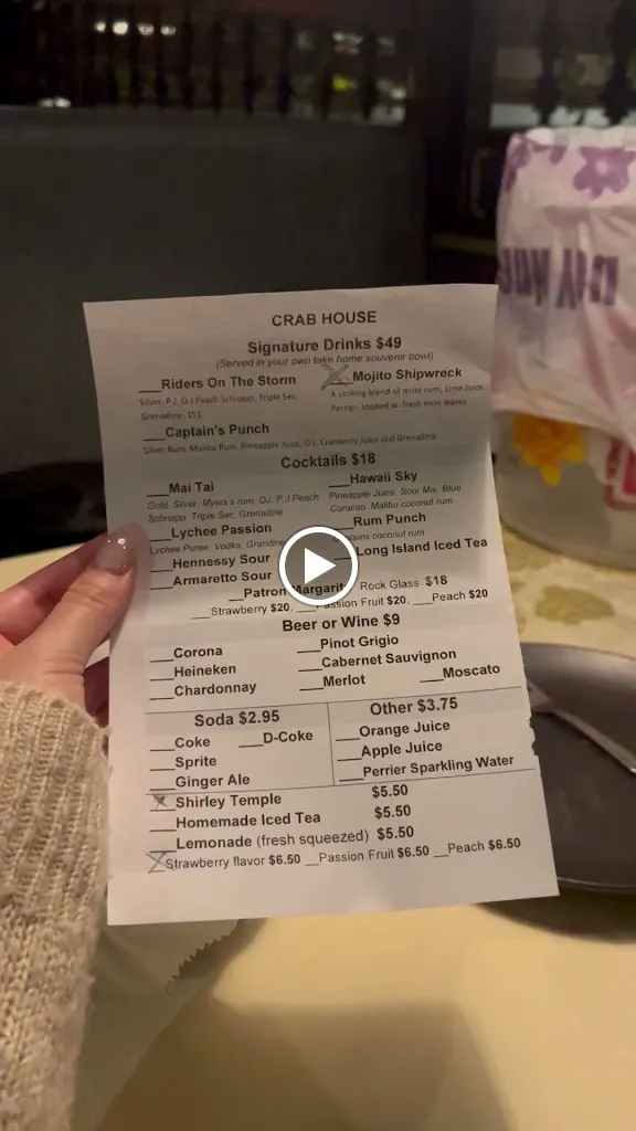 Menu_Crab House Brooklyn_Brooklyn, NY_image_old_1