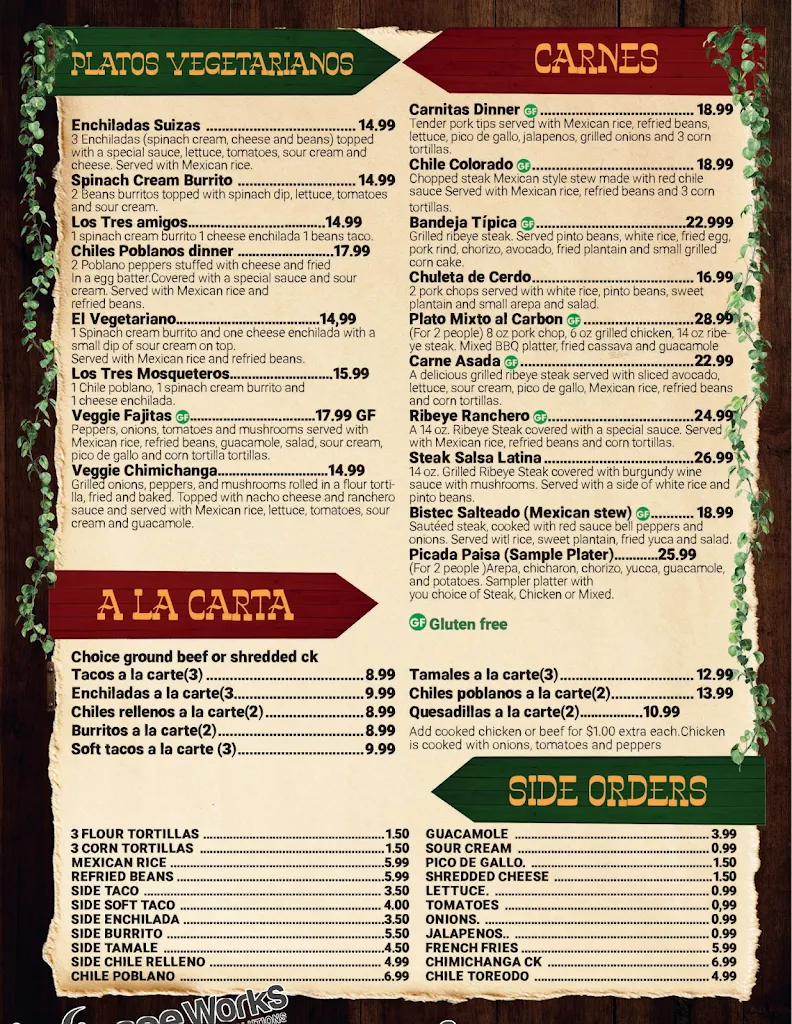Menu_Greenbush Salsa Latina_East Greenbush, NY_image_old_1