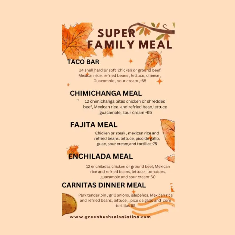Menu_Greenbush Salsa Latina_East Greenbush, NY_image_old_3