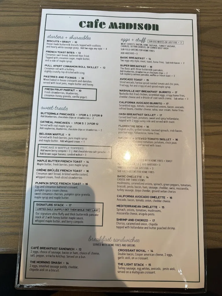 Menu_Café Madison_East Greenbush, NY_image_old_3