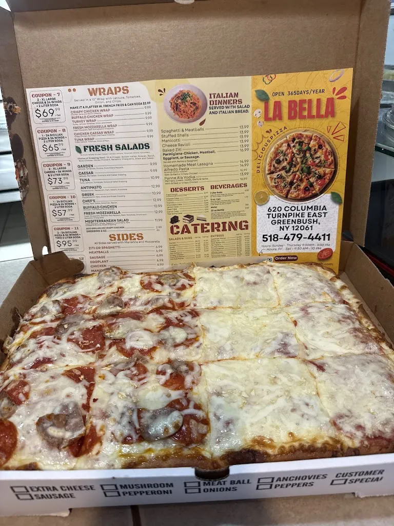 Menu_La Bella pizzeria_East Greenbush, NY_image_old_1
