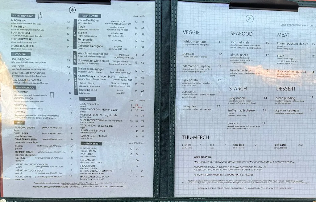 Menu_Thursday Kitchen_New York, NY_image_old_3