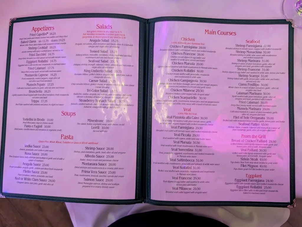 Menu_King Umberto_Elmont, NY_image_old_1