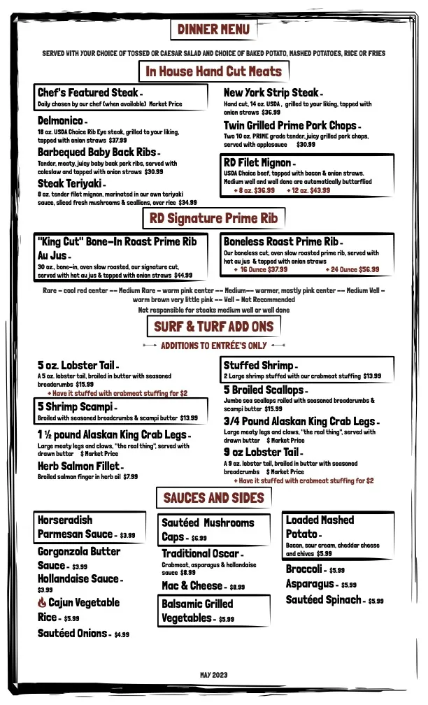 Menu_Raindancer Restaurant_Amsterdam, NY_image_old_3