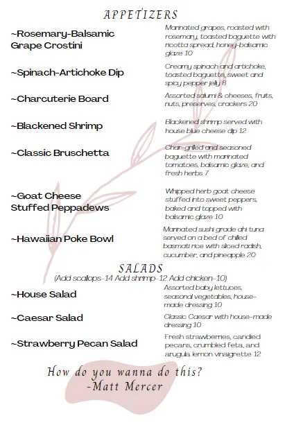 Menu_The Wildemount_Aiken, SC_image_old_1