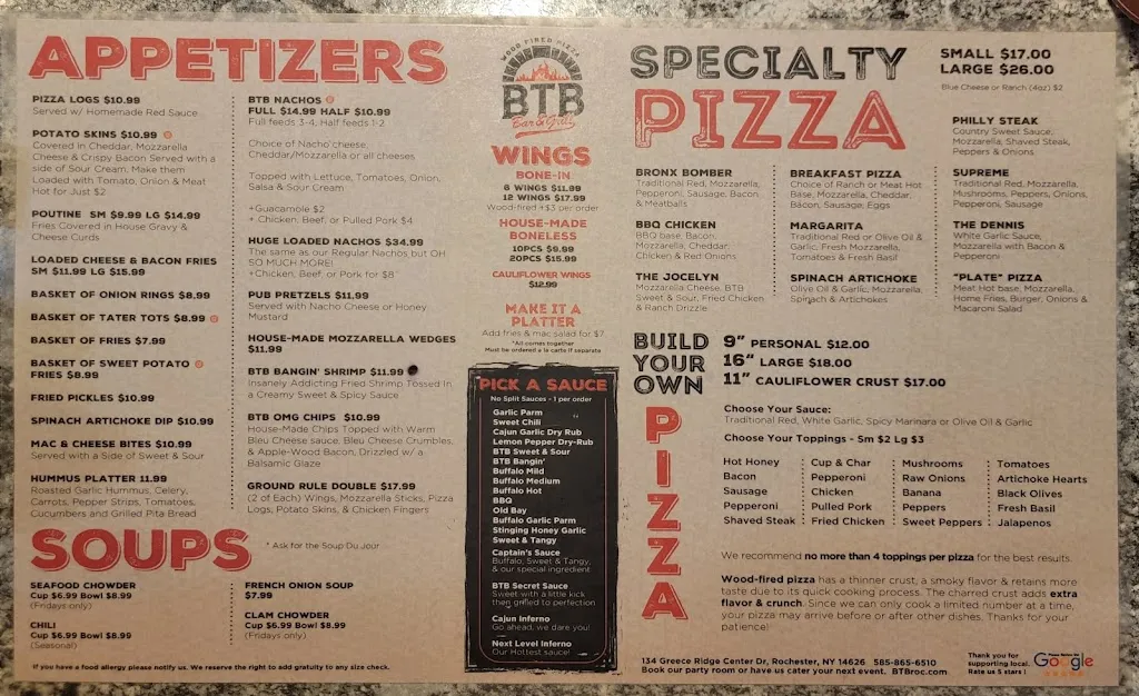Menu_BTB Wood fired Pizza Bar & Grill_Rochester, NY_image_old_2