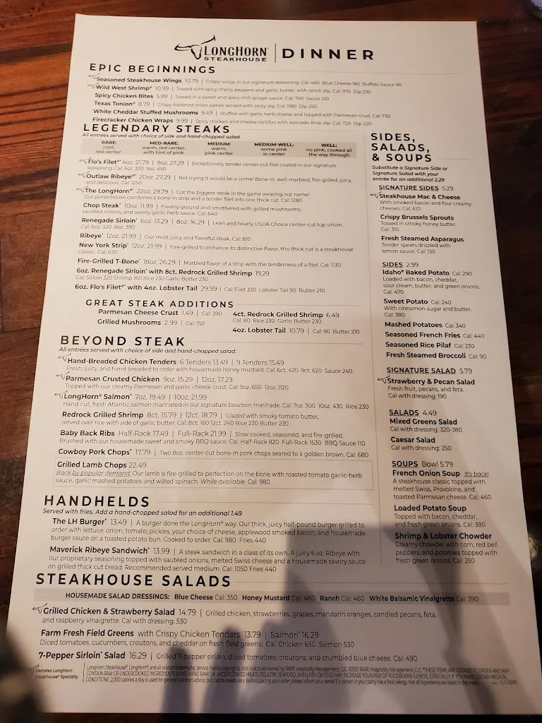 Menu_LongHorn Steakhouse_Greece, NY_image_old_2