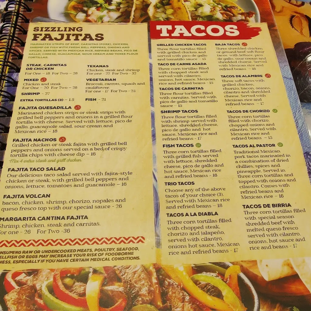 Menu_Margarita's Mexican Cantina_Rochester, NY_image_old_2