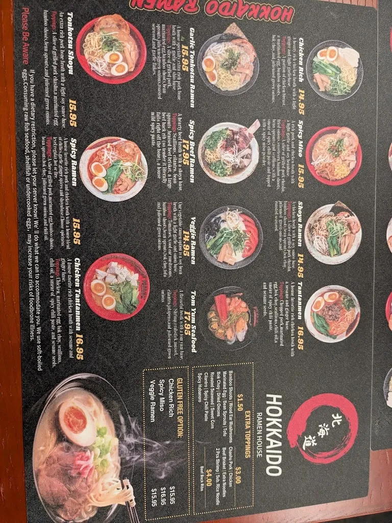 Menu_Hokkaido Ramen House - Rochester Greece_Rochester, NY_image_old_3