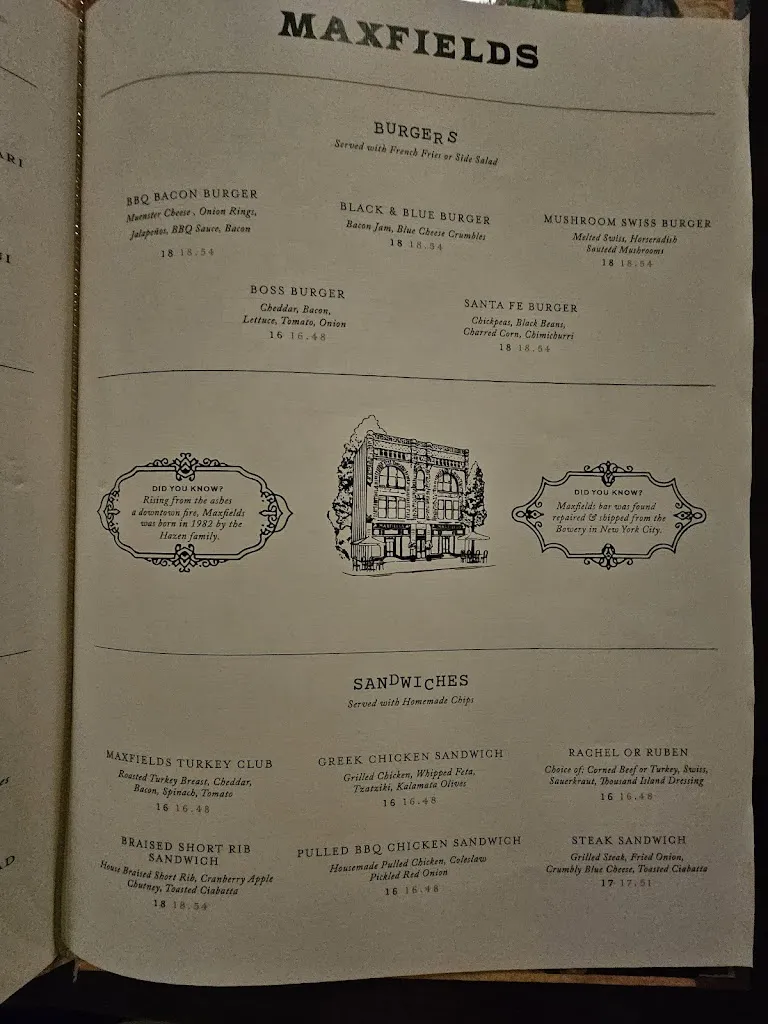 Menu_Maxfields_Potsdam, NY_image_old_3