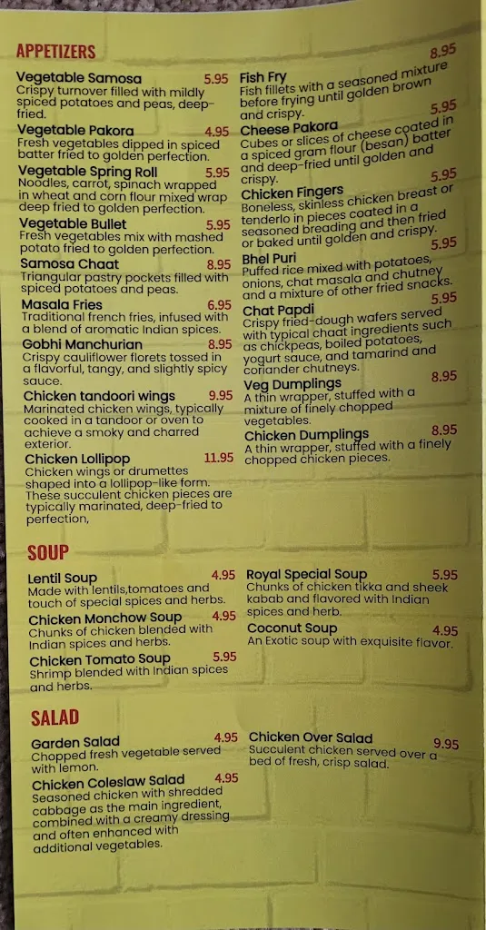 Menu_Royal India Grill_Potsdam, NY_image_old_1