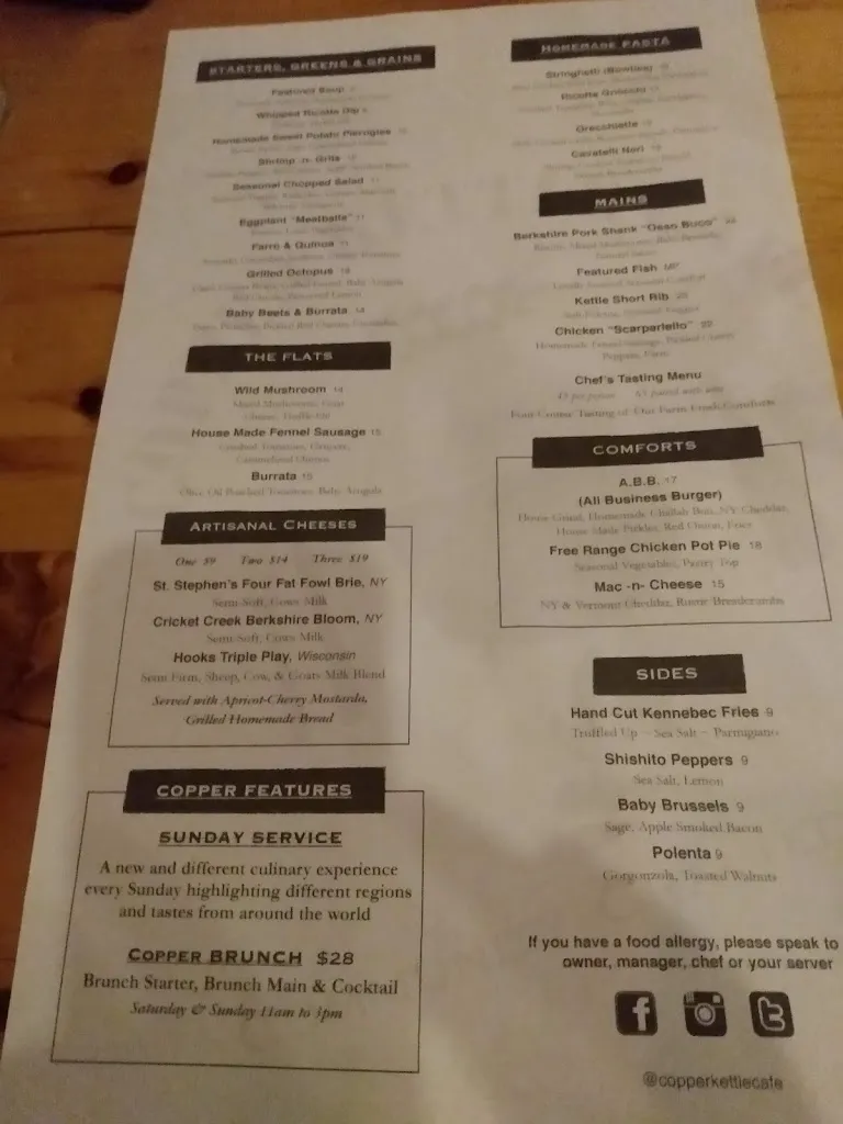 Menu_Copper Kettle Cafe_Hartsdale, NY_image_old_1