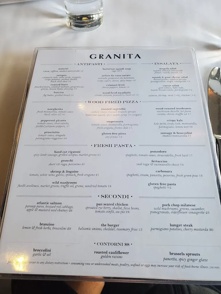 Menu_Granita Cucina & Bar_Hartsdale, NY_image_old_1