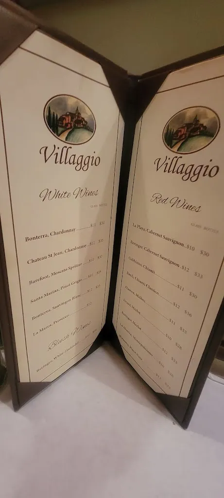 Menu_VILLAGGIO'S ITALIANO RESTAURANT_Hartsdale, NY_image_old_1