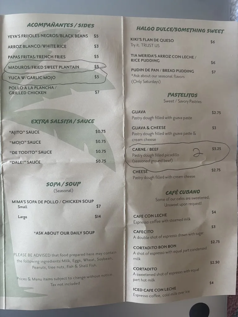 Menu_Matanzas Cuban Cafe_Hartsdale, NY_image_old_3