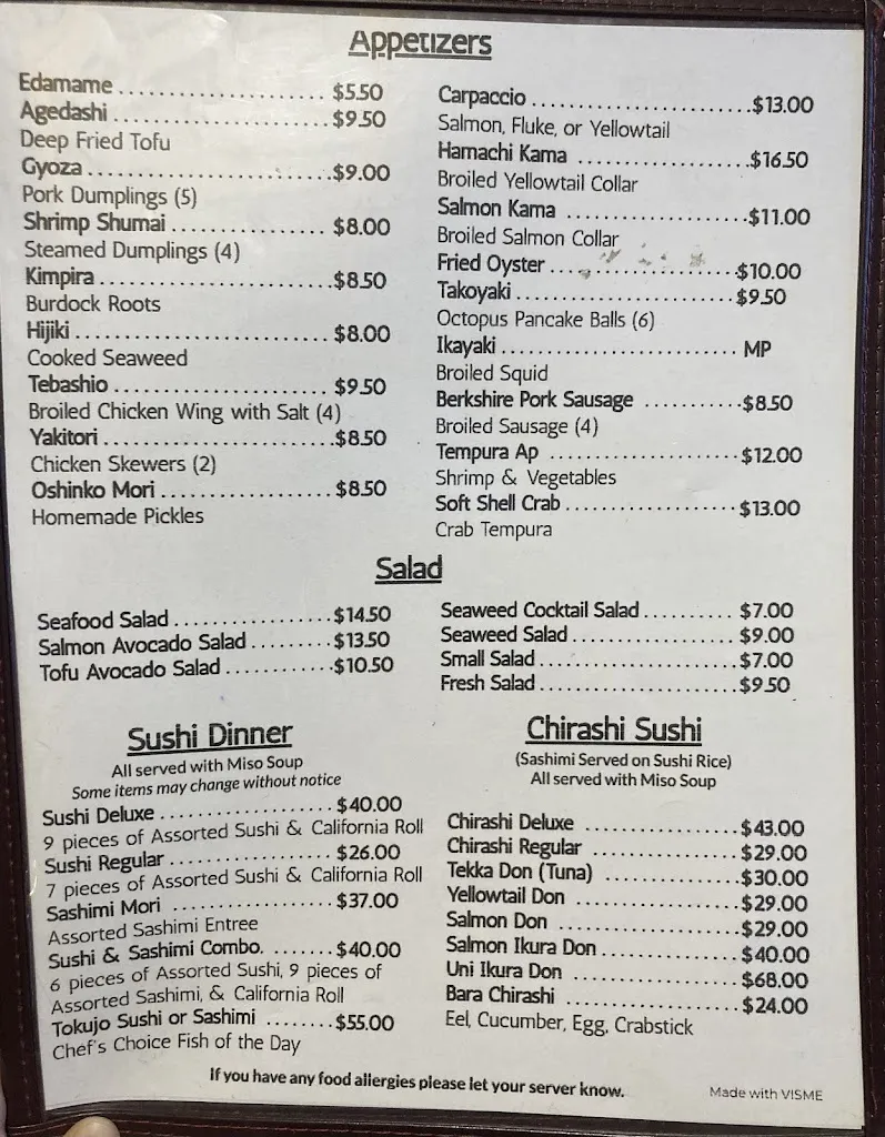 Menu_Fujinoya_Hartsdale, NY_image_old_3