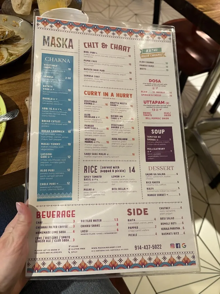 MASKA Indian Vegetarian_Hartsdale, NY_menu_immagine_2