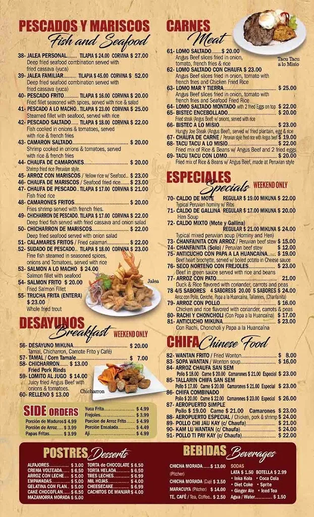Menu_Mikuna Peruvian Takeout_Hartsdale, NY_image_old_2