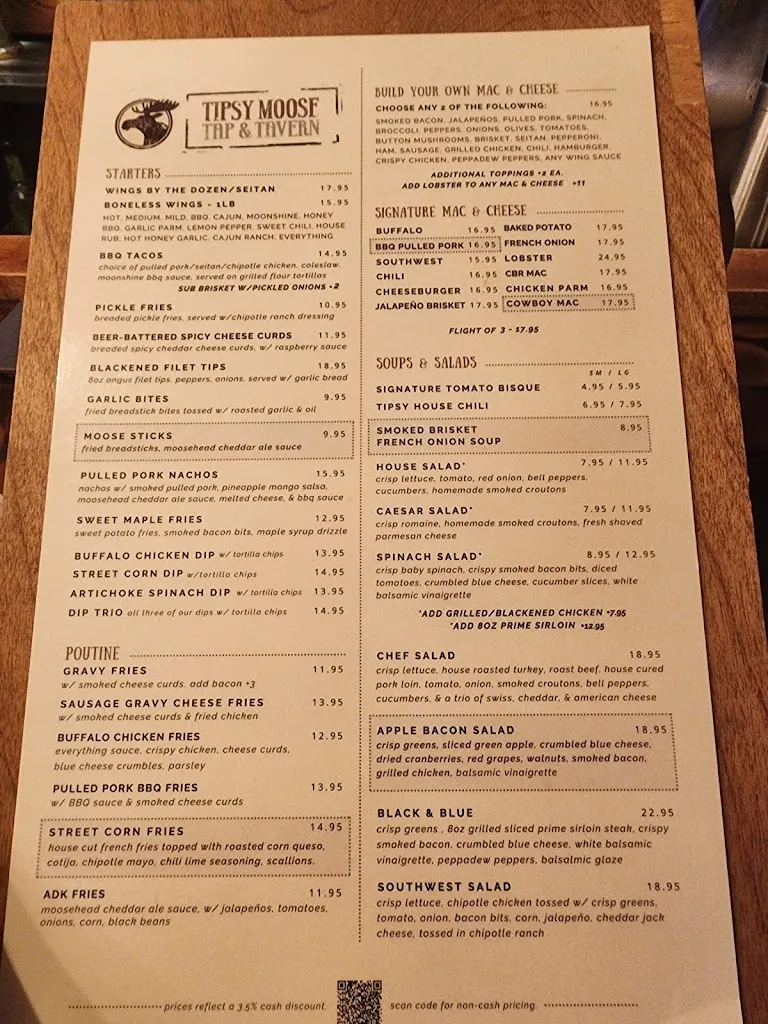 Menu_Tipsy Moose Tap & Tavern_Latham, NY_image_old_2