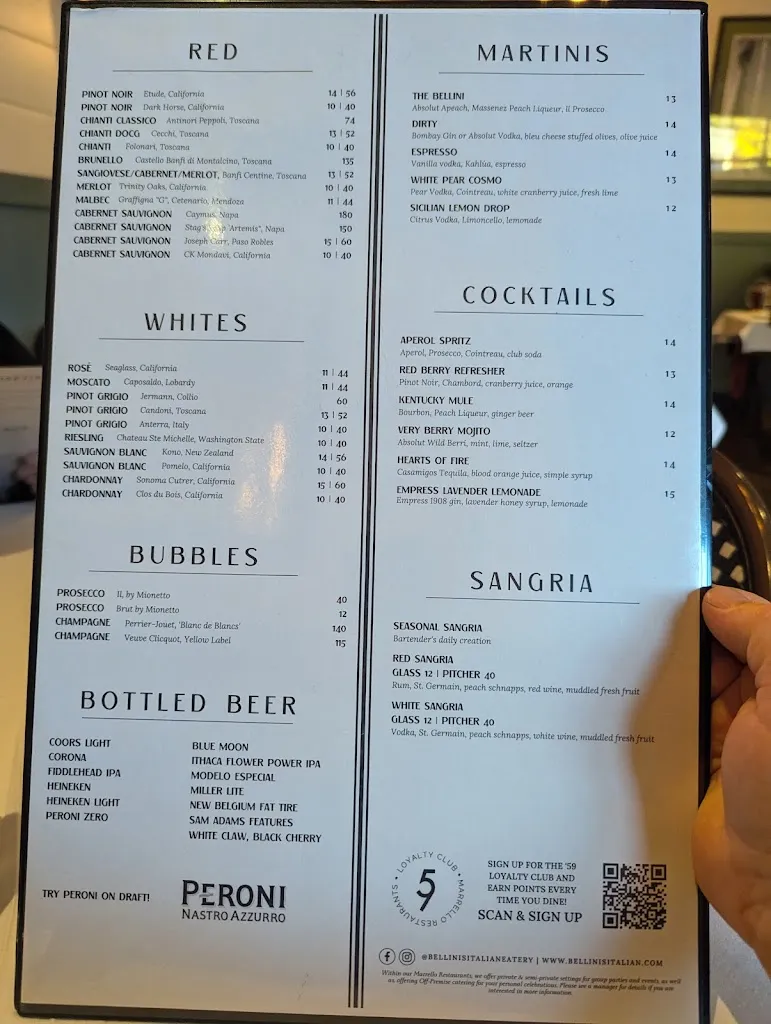 Menu_Bellini's Italian Eatery - Latham_Latham, NY_image_old_2
